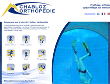 Tablet Screenshot of chabloz-orthopedie.com